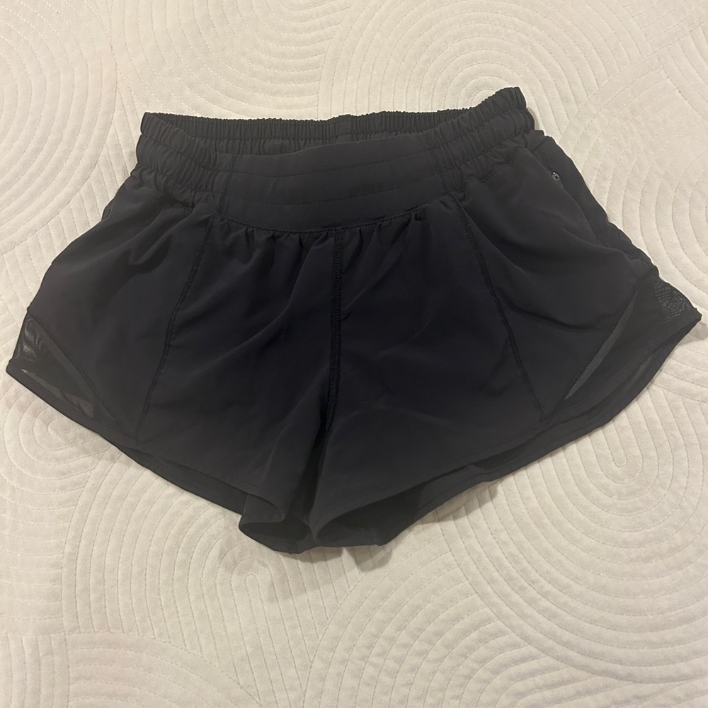 Lululemon Athletica black hotty hot athletic Shorts